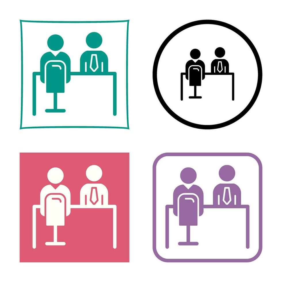 Employee Interview Vector Icon