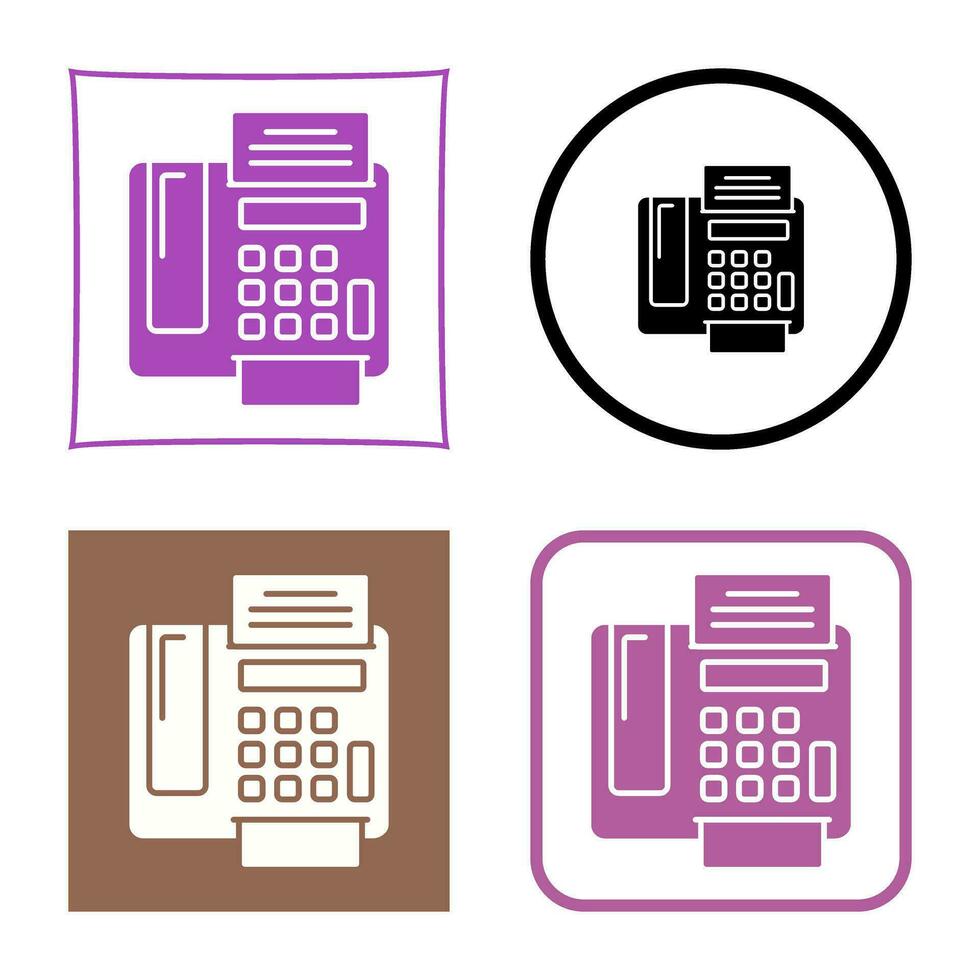 fax Machine Vector Icon