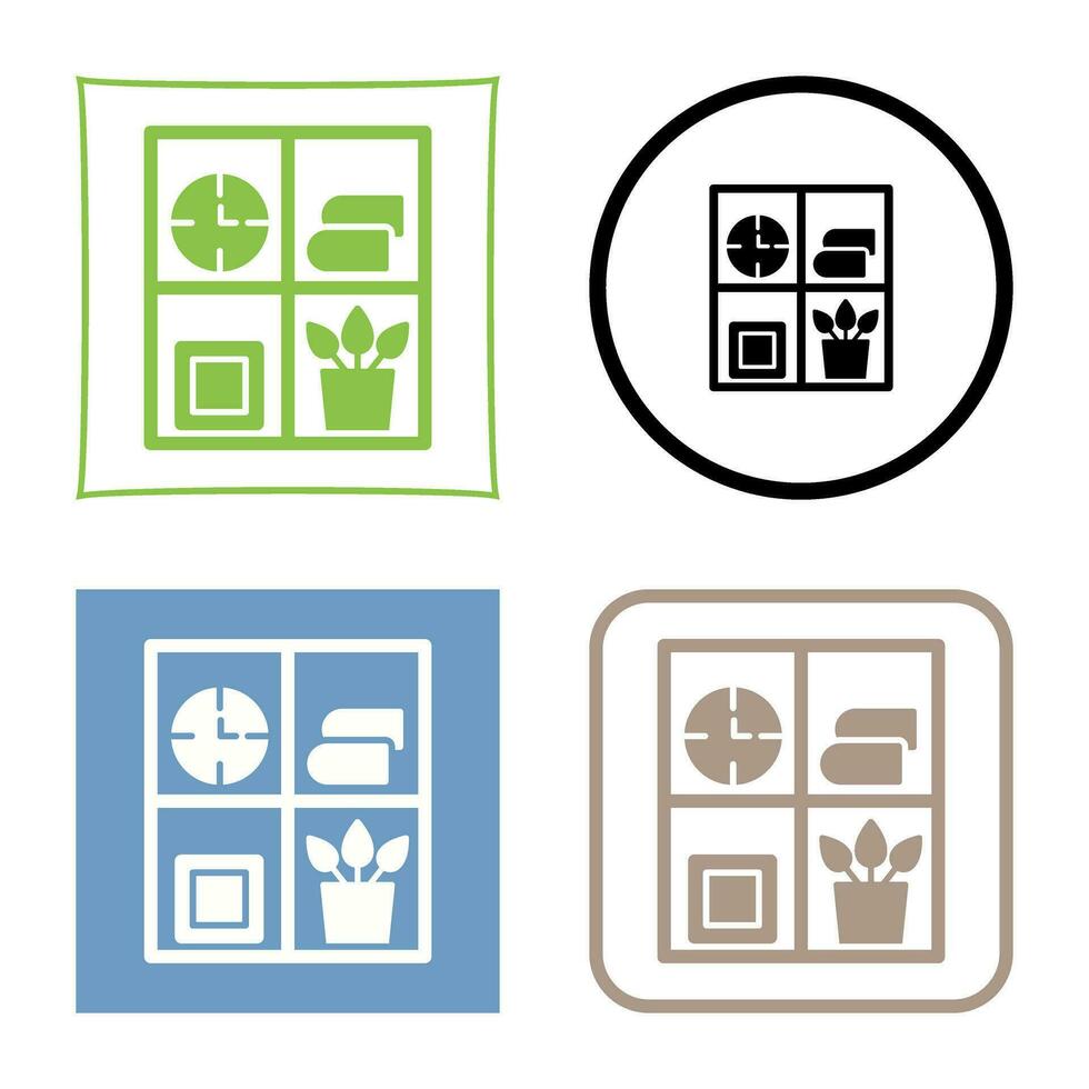 Bookshelf Vector Icon