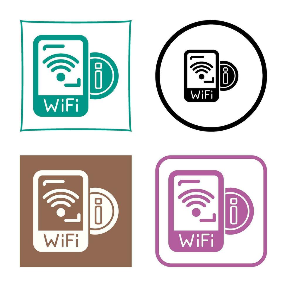 icono de vector de señal wifi