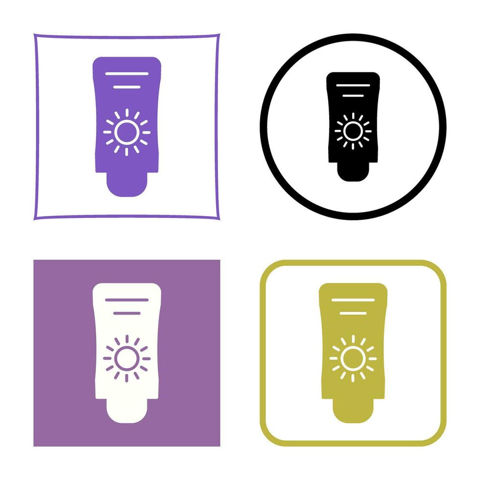 Sun Cream Vector Icon