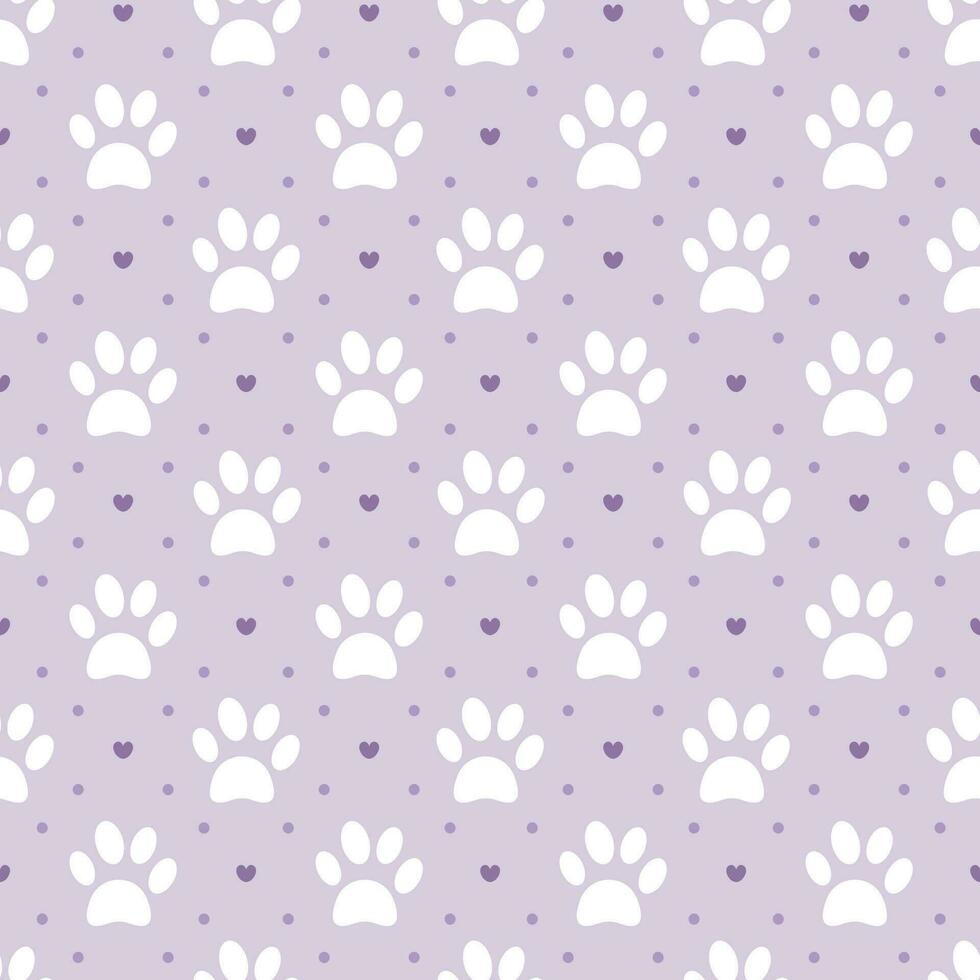 Cats Animals Seamless Pattern Design with Cat Element in Template Hand Drawn Cartoon Flat Illustration vector