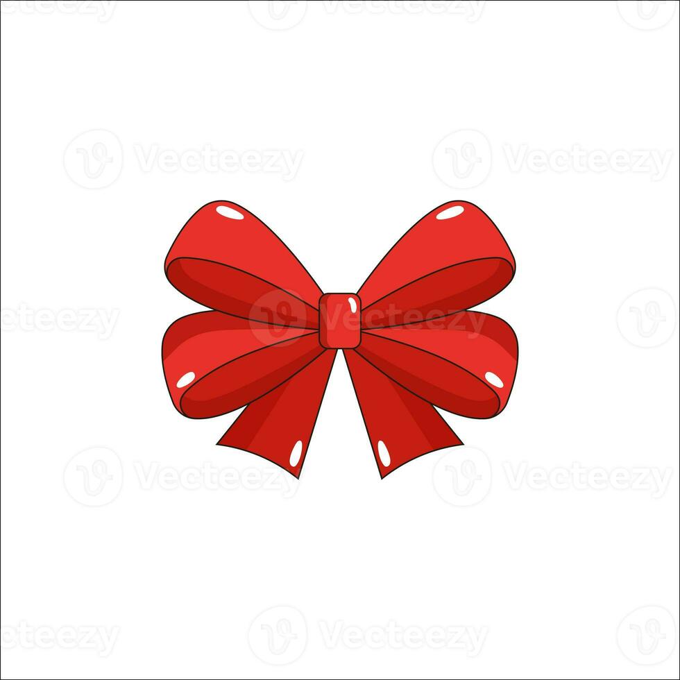 Symbol of feminism Red Bow. Women's Rights Day. International Women's Day. White background photo