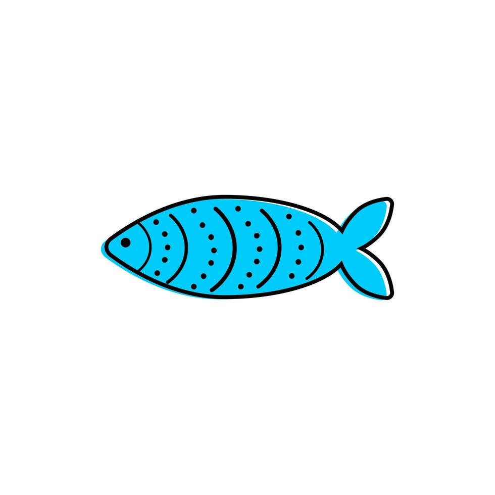 French April Fool's Day. Poisson d'avril. One color fish for your design. White background. photo