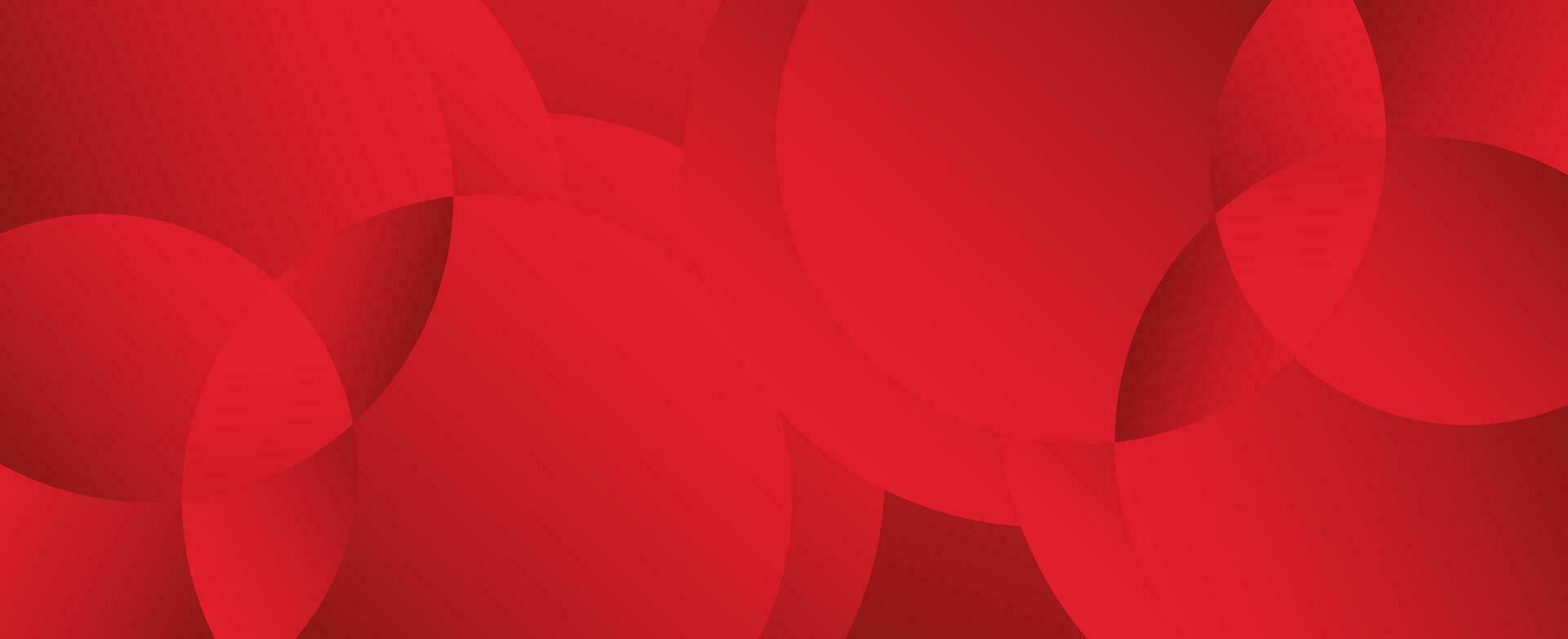 Modern banner background premium design with geometric red color vector
