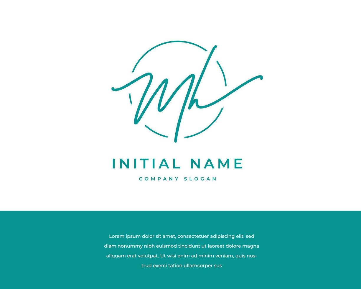 m k mk initial letter handwriting and signature logo vector