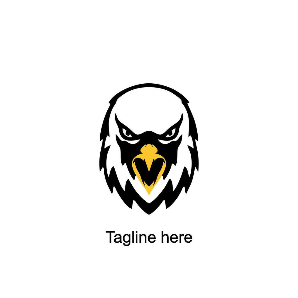 eagle mascot logo vector