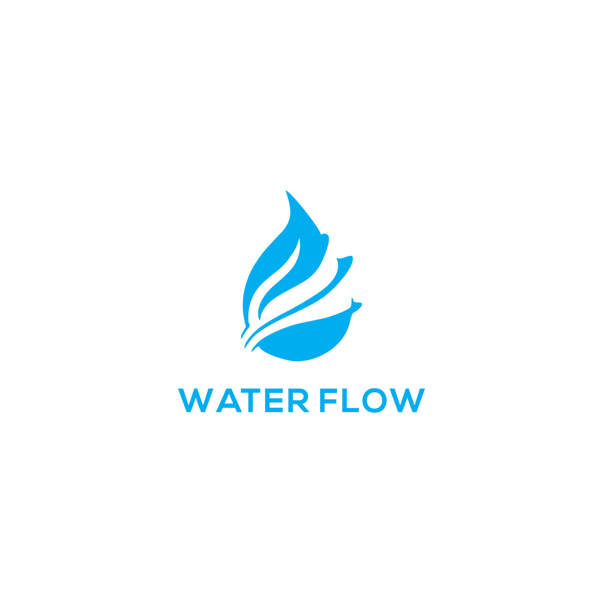 agua fluir logo 25901255 Vector en Vecteezy