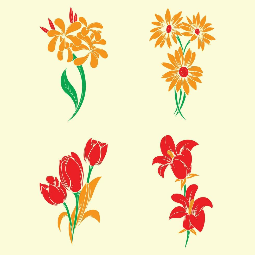 diseño flor vector Arte