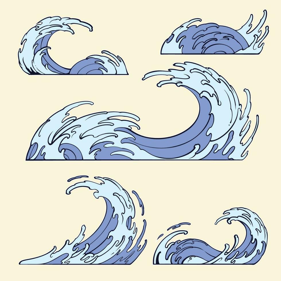 Japanese Wave vector art