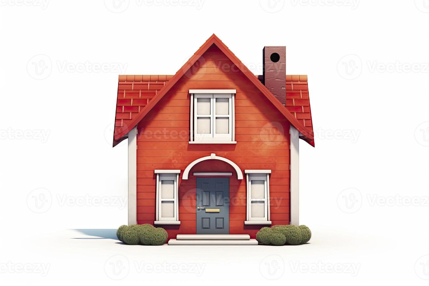 illustration of a single family house. photo