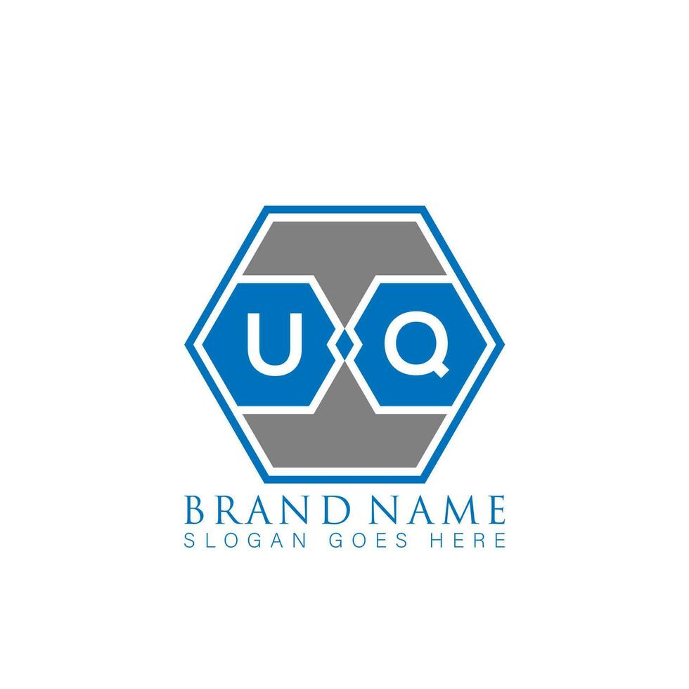 UQ creative minimalist letter logo. UQ Unique modern flat abstract vector letter logo design.