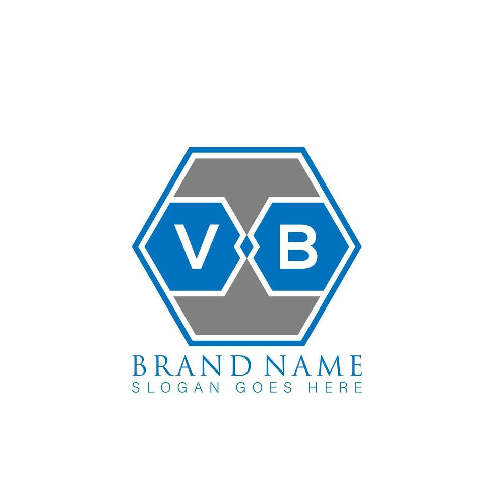 VB creative minimalist letter logo. VB Unique modern flat abstract vector letter logo design.