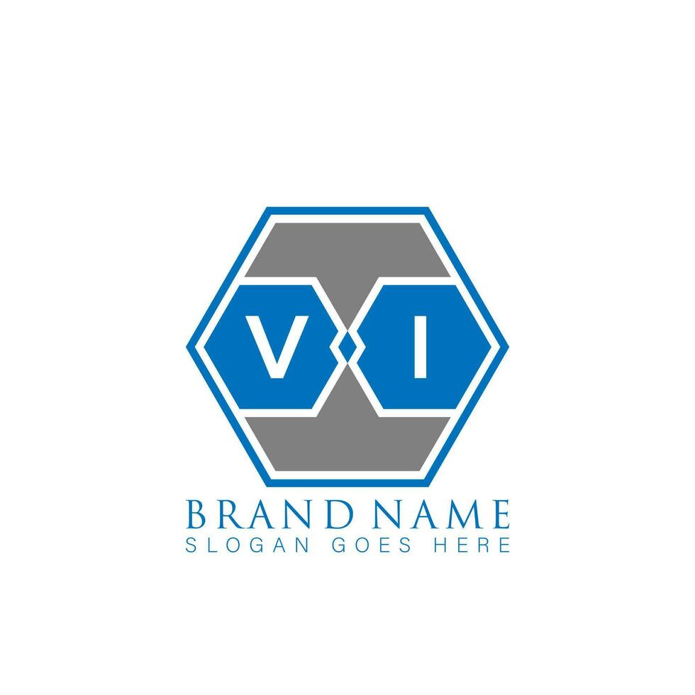 vi creativo minimalista letra logo. vi único moderno plano resumen vector letra logo diseño.