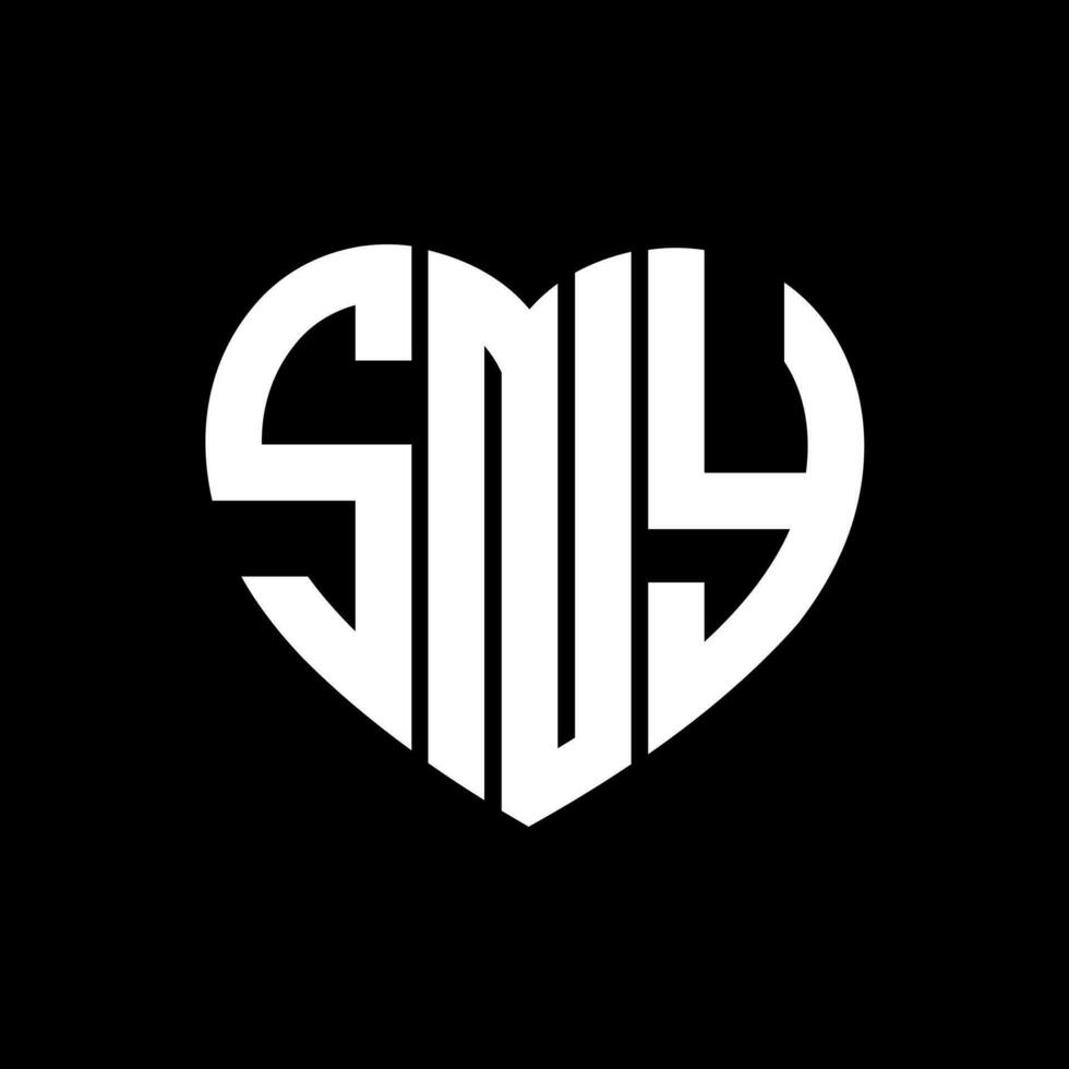 sny creativo amor forma monograma letra logo. sny único moderno plano resumen vector letra logo diseño.