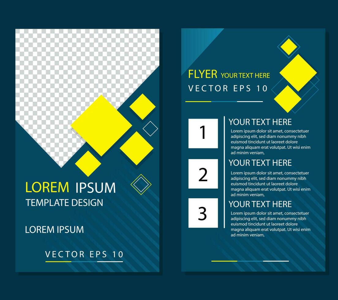 Flyer or poster design vector