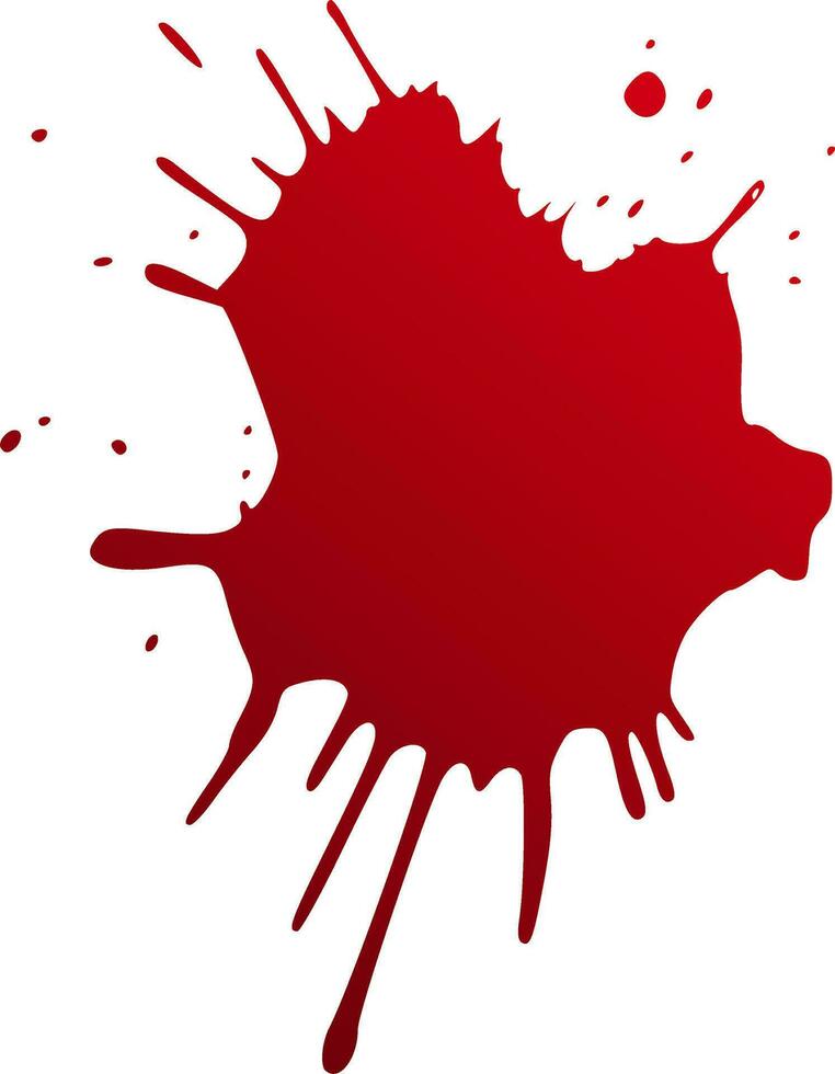 Red blood splatter stain vector illustration