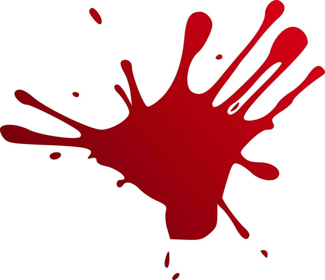 Red blood splatter stain vector illustration