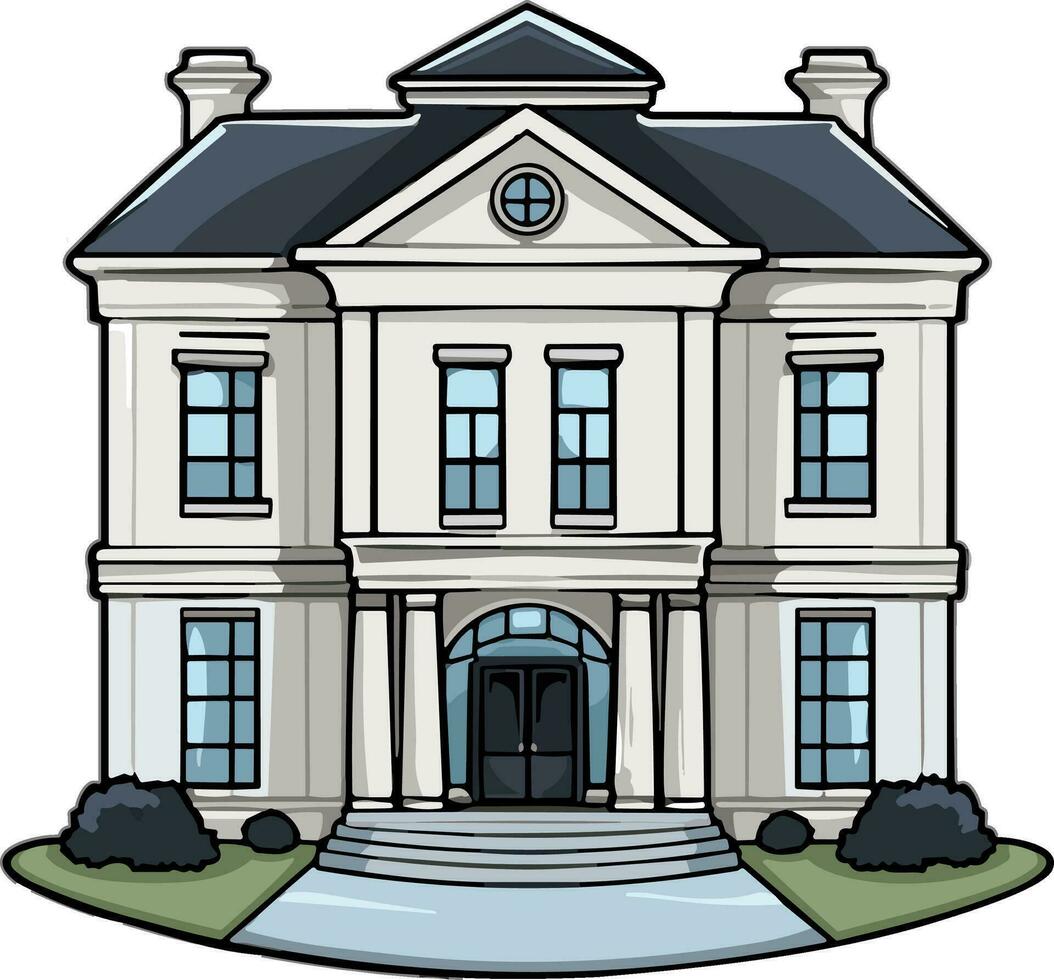 Mansion house cartoon style vector illustration, ai generated 25902053 ...