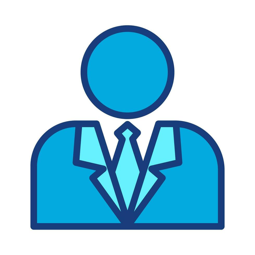 Businessman icon. Man in tie. Occupation concept. Can be used for topics like top management, banking, finance, investment vector