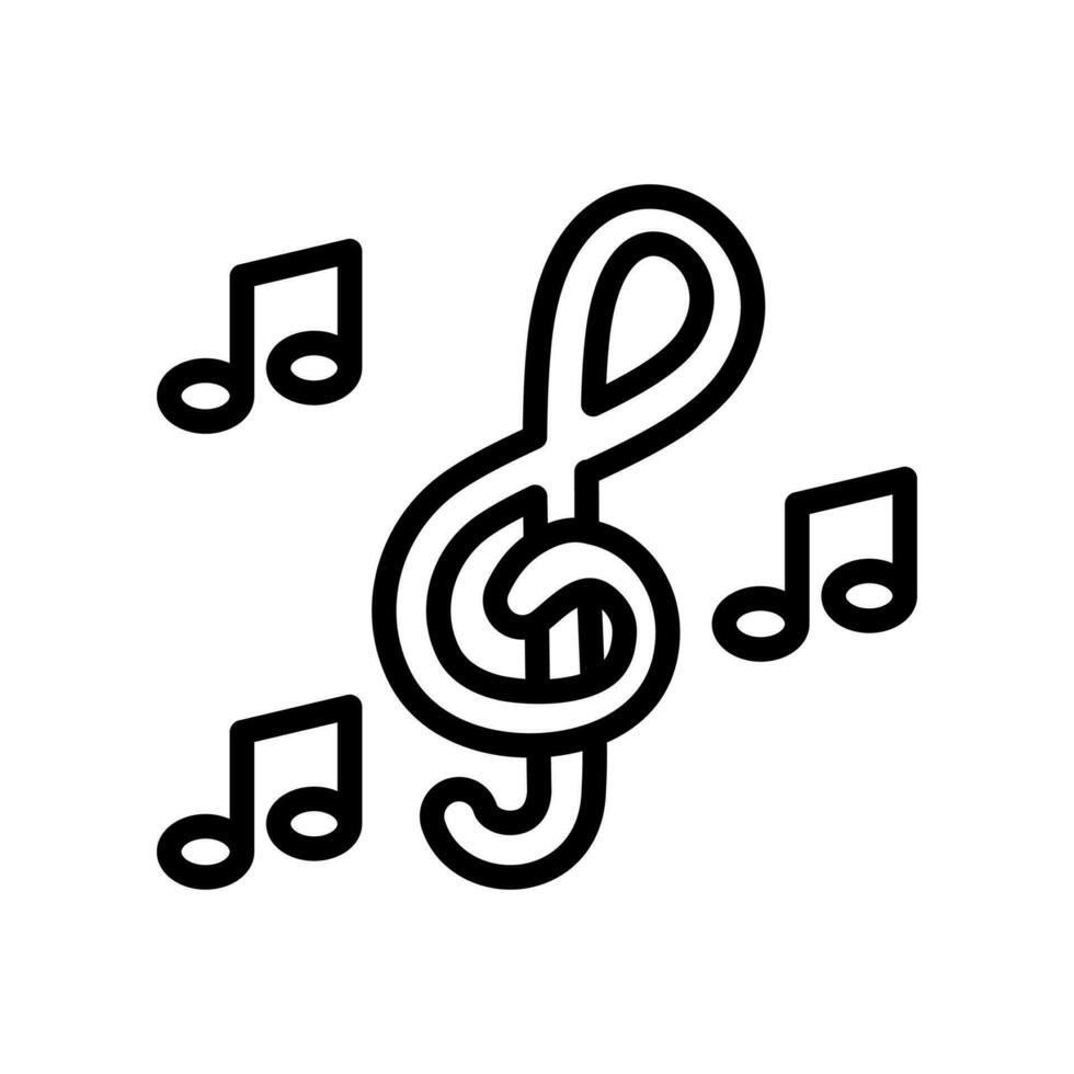 Music icon vector, note symbol. Simple, flat design for web or mobile app vector