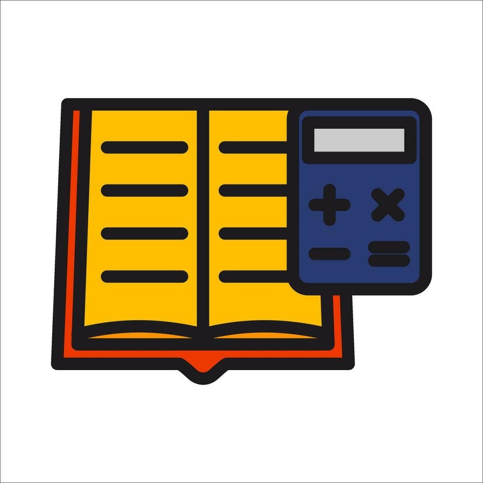 Accountant, Accounting and Budget or Banking book icon. isolated with white background vector