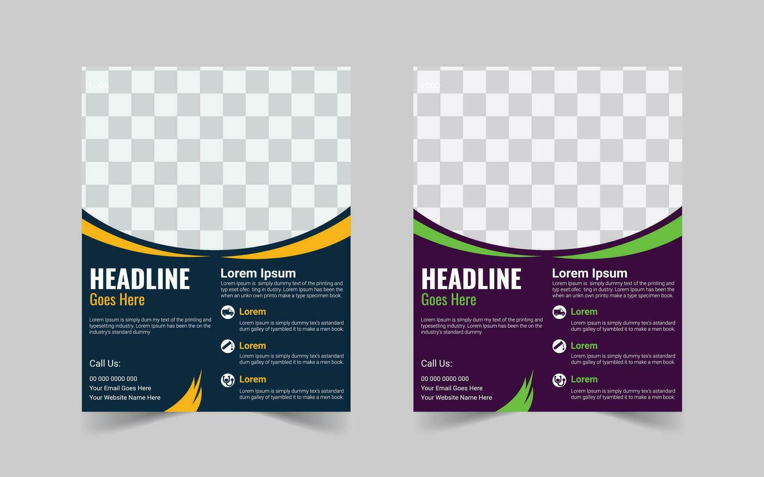 The Best And Exclusive Professional Medical Flyer Template Design, Healthcare Flyer vector