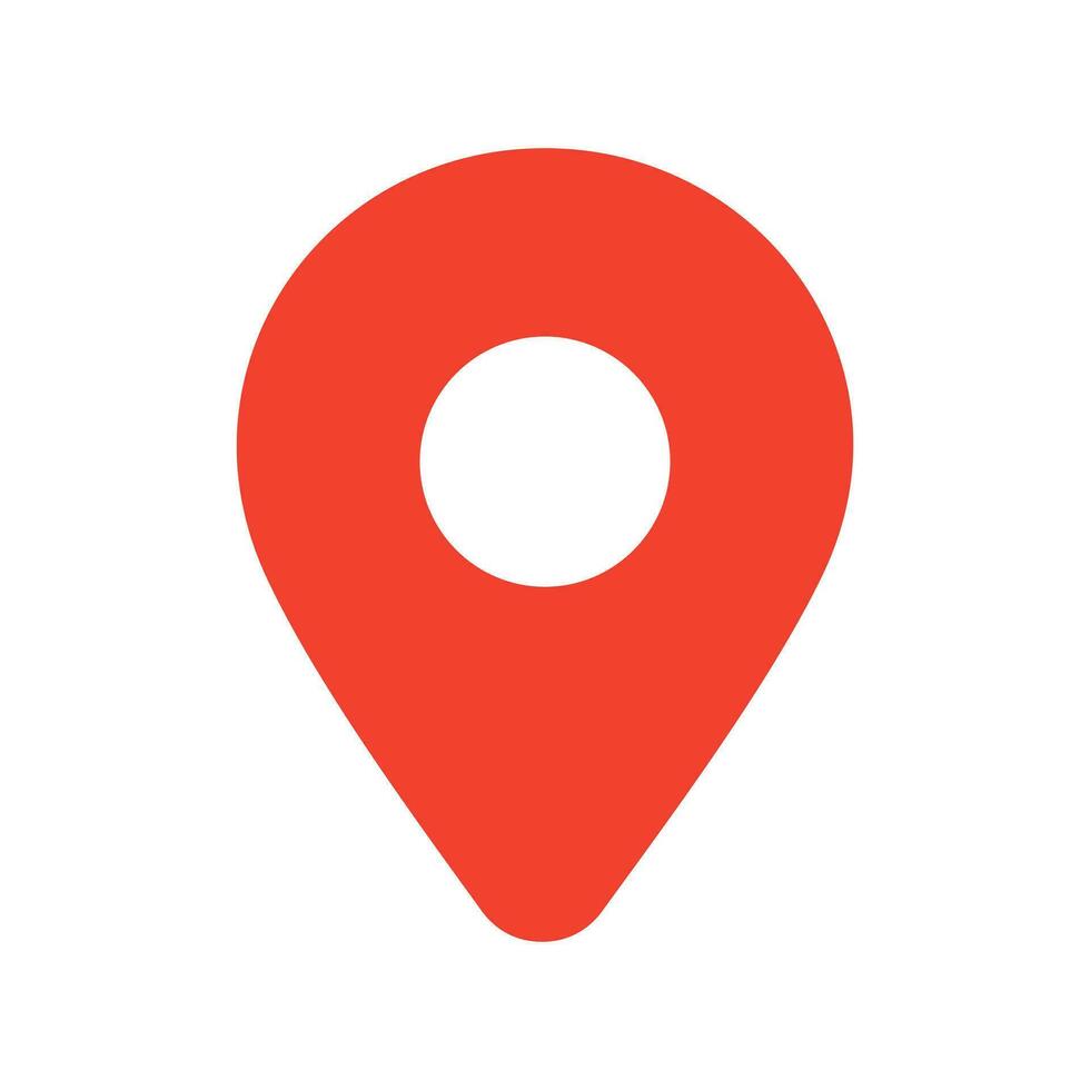 location icon isolated on white background. Vector illustration