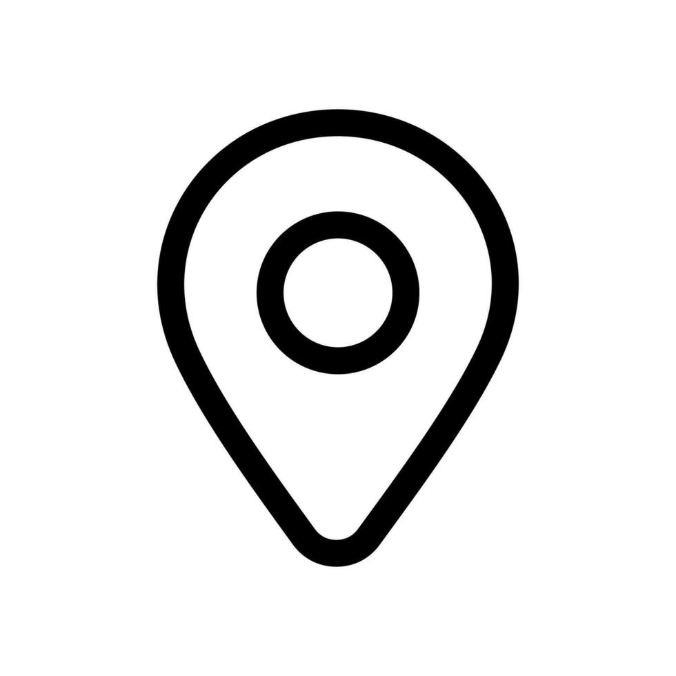 location icon isolated on white background. Vector illustration