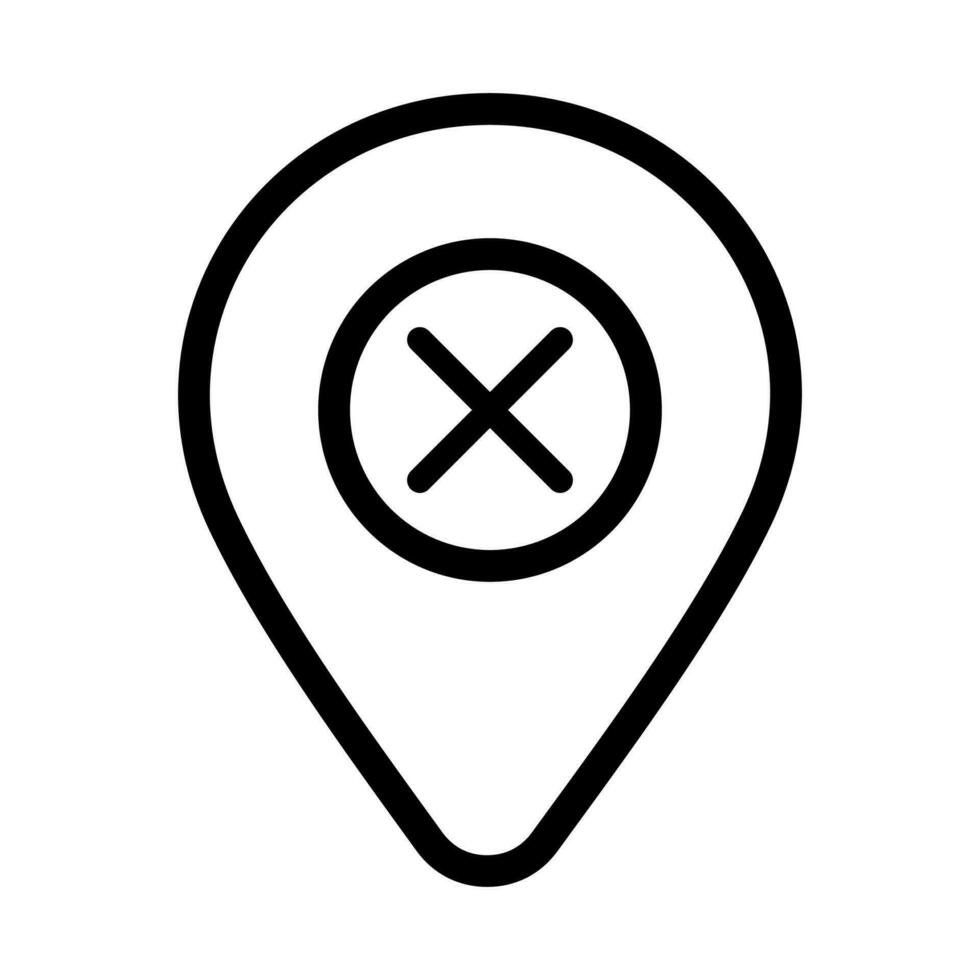 Deadlock Icon. Not Accurate Position.isolate on white background vector