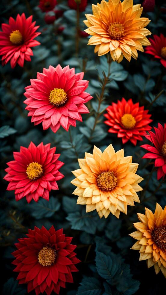 colourfull flower background. photo