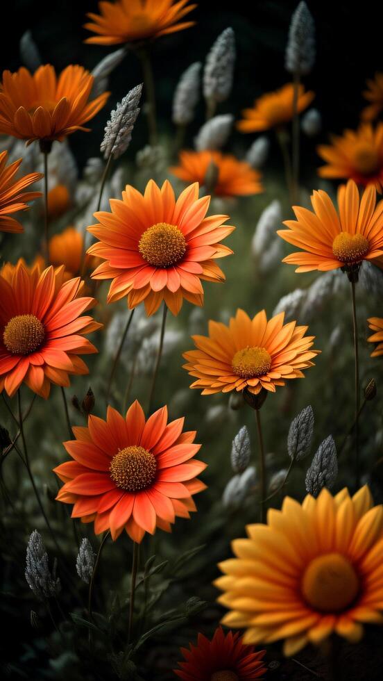 colourfull flower background. photo