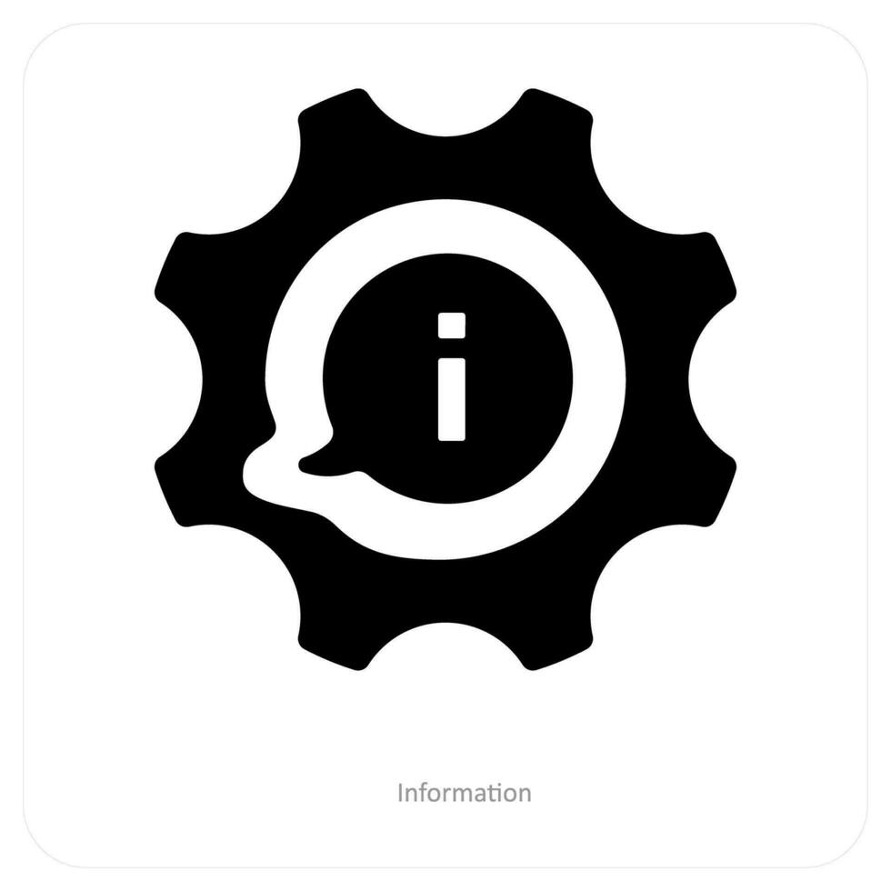 information and support icon concept vector