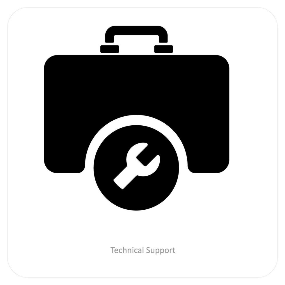 technical support and service icon concept vector