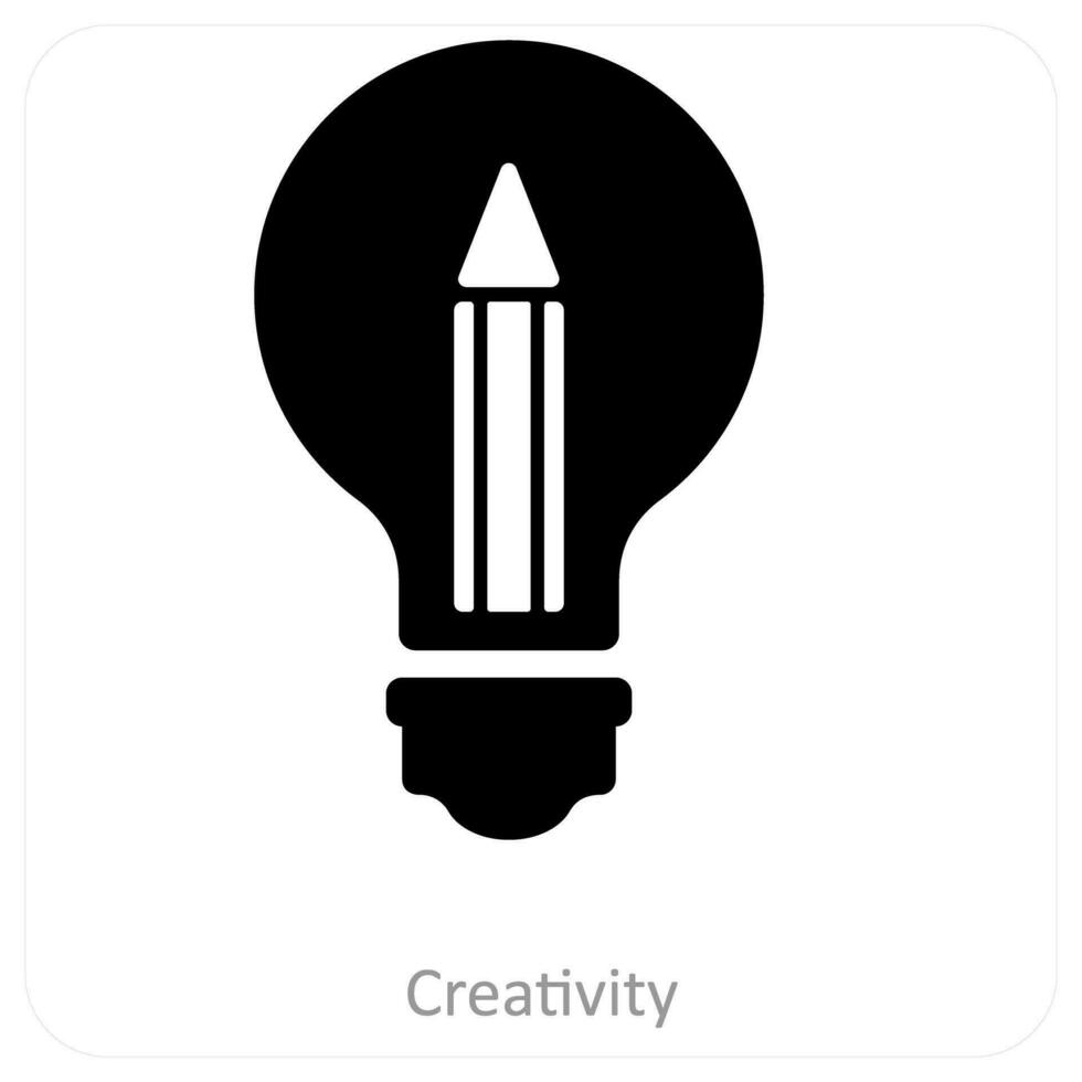 Creativity and innovation icon concept vector