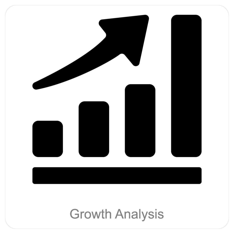Graph Analysis and chart icon concept vector