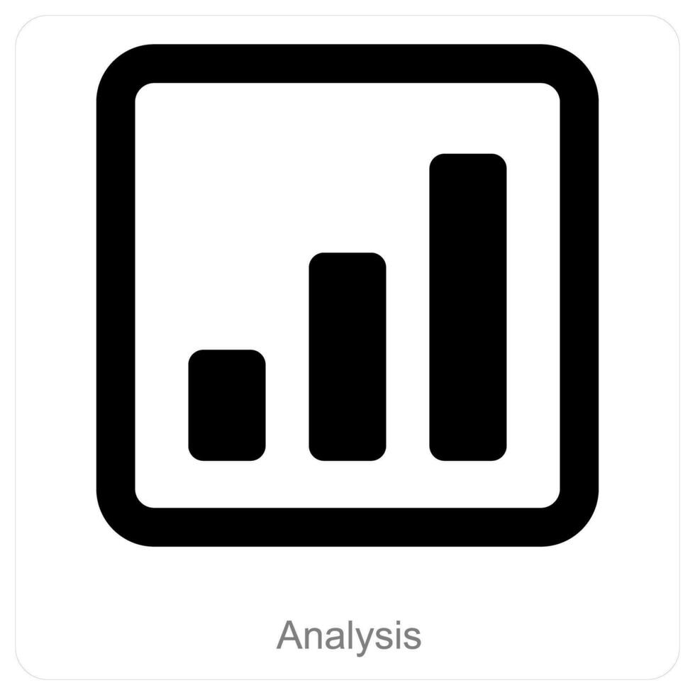 Analysis and diagram icon concept vector