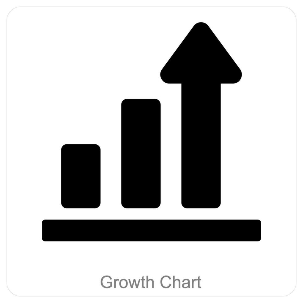 Graph Chart and diagram icon concept vector