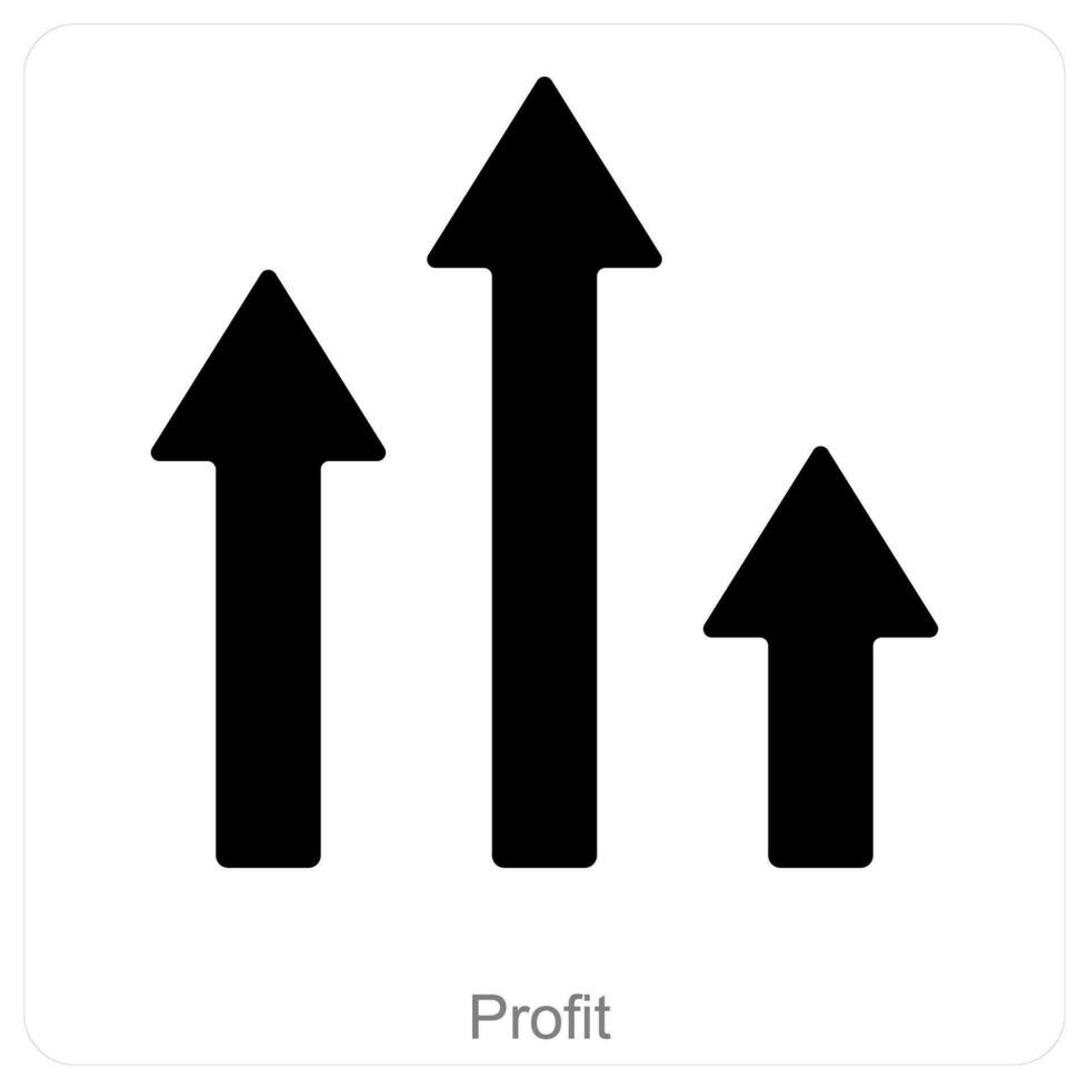 Profit and business icon concept vector