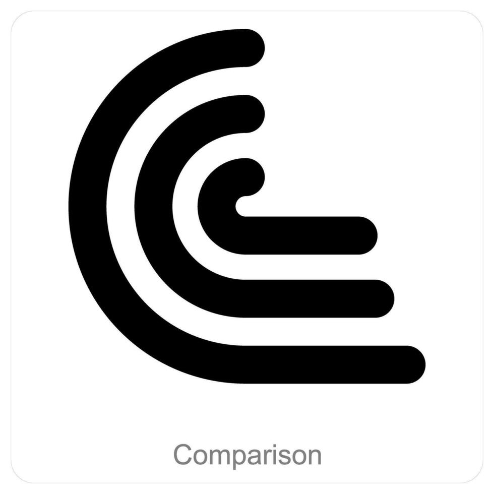 Comparison and diagram icon concept vector