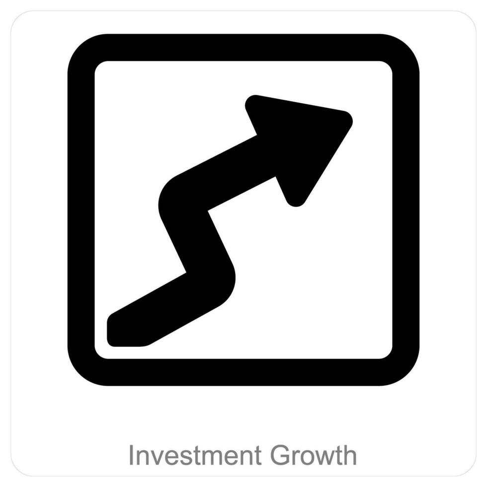 High Investment and diagram icon concept vector