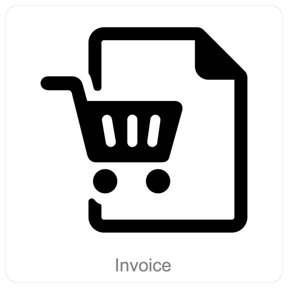 Invoice and document icon concept vector