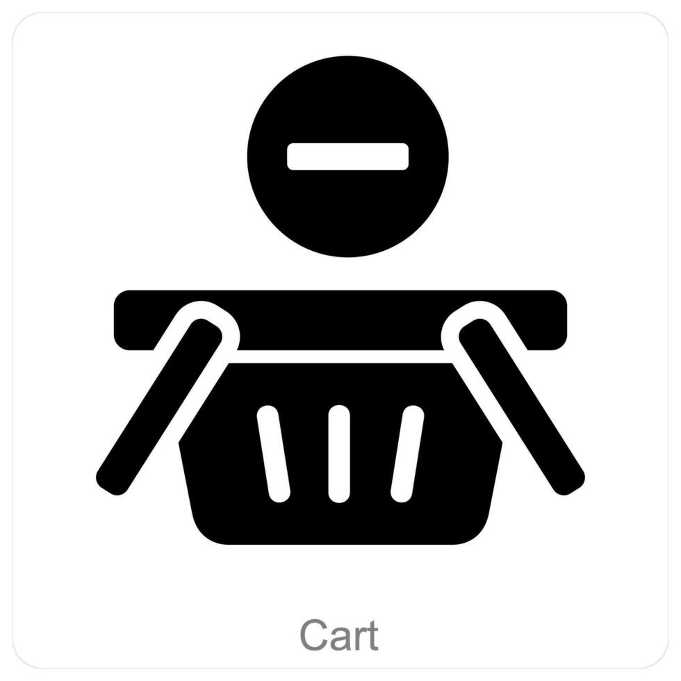 Cart and trolley icon concept vector