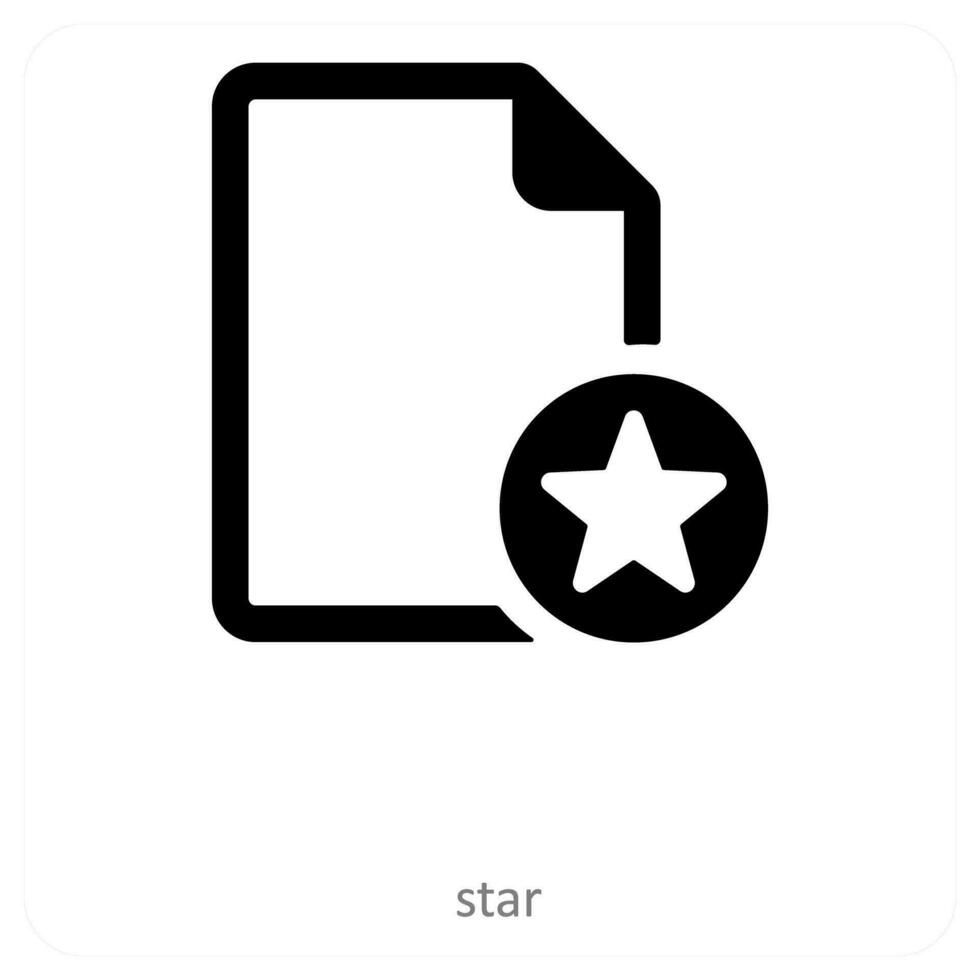 star and favorite icon concept vector