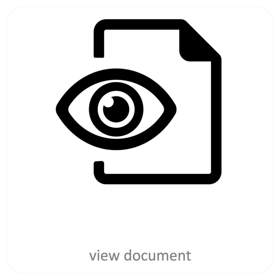 view document and audit icon concept vector