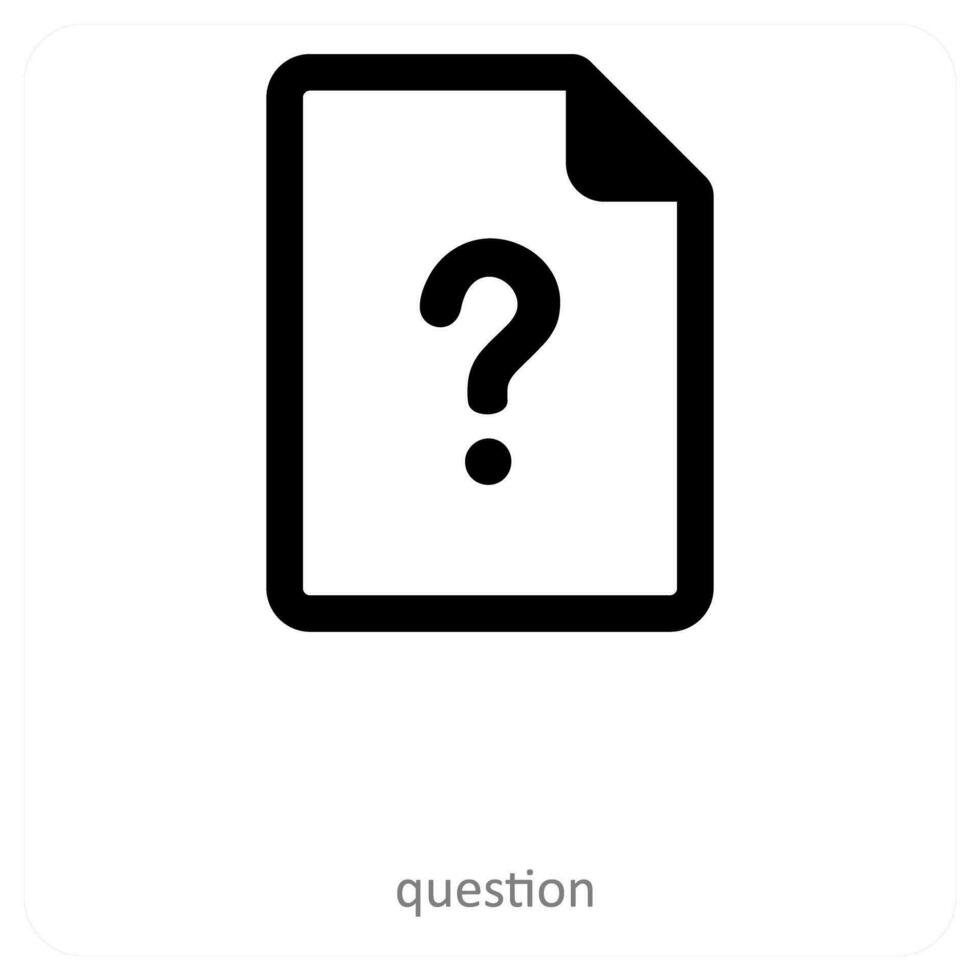 question and help icon concept vector