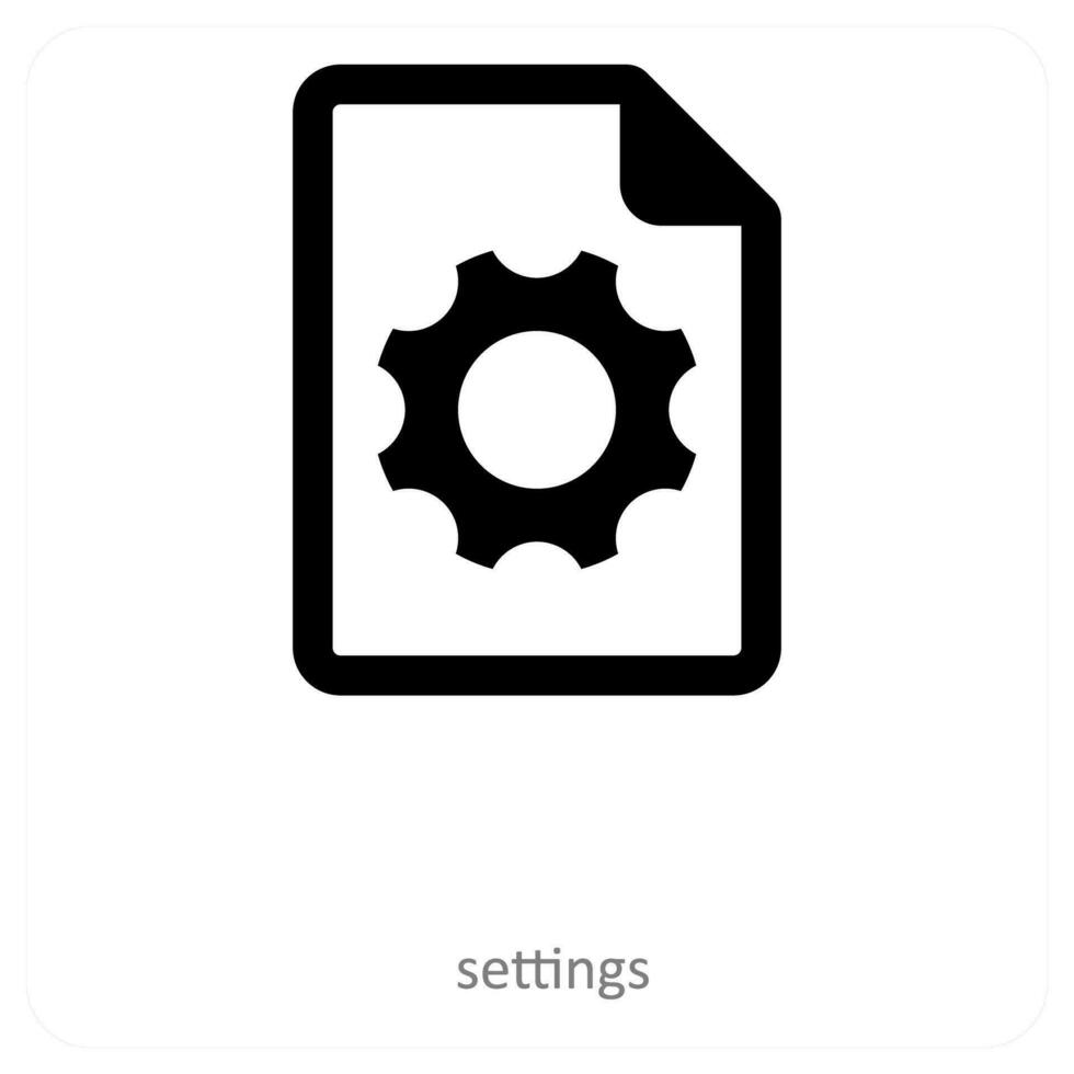 setting and configuration icon concept vector