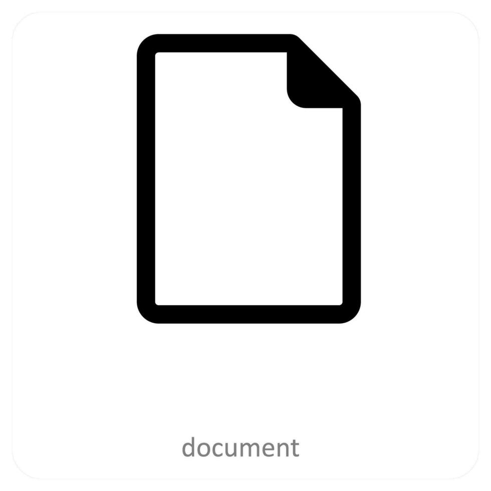 document and paper icon concept vector