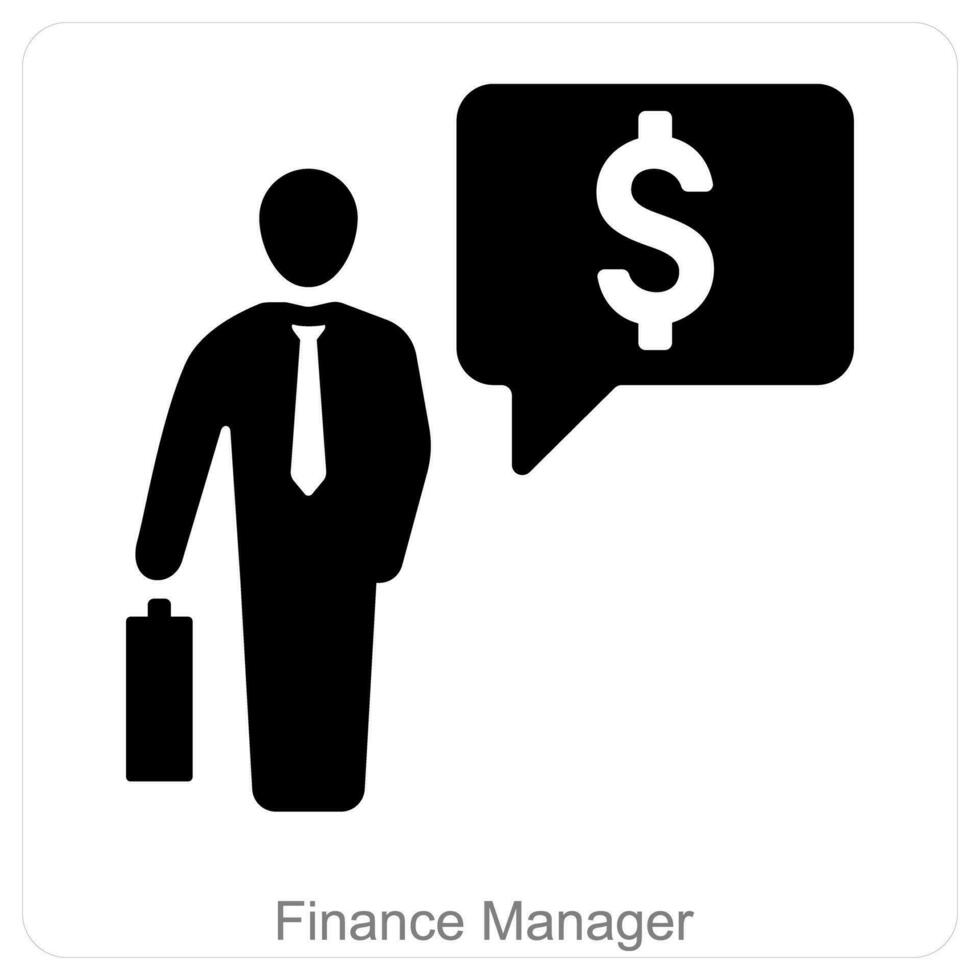 Accountant and finance icon concept vector