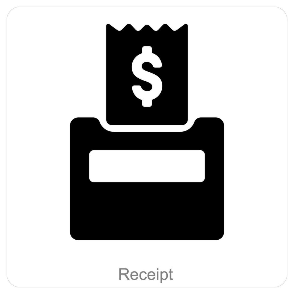 Bill Receipt and invoice icon concept vector
